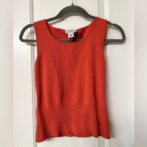 LOFT Coral Sweater Tank